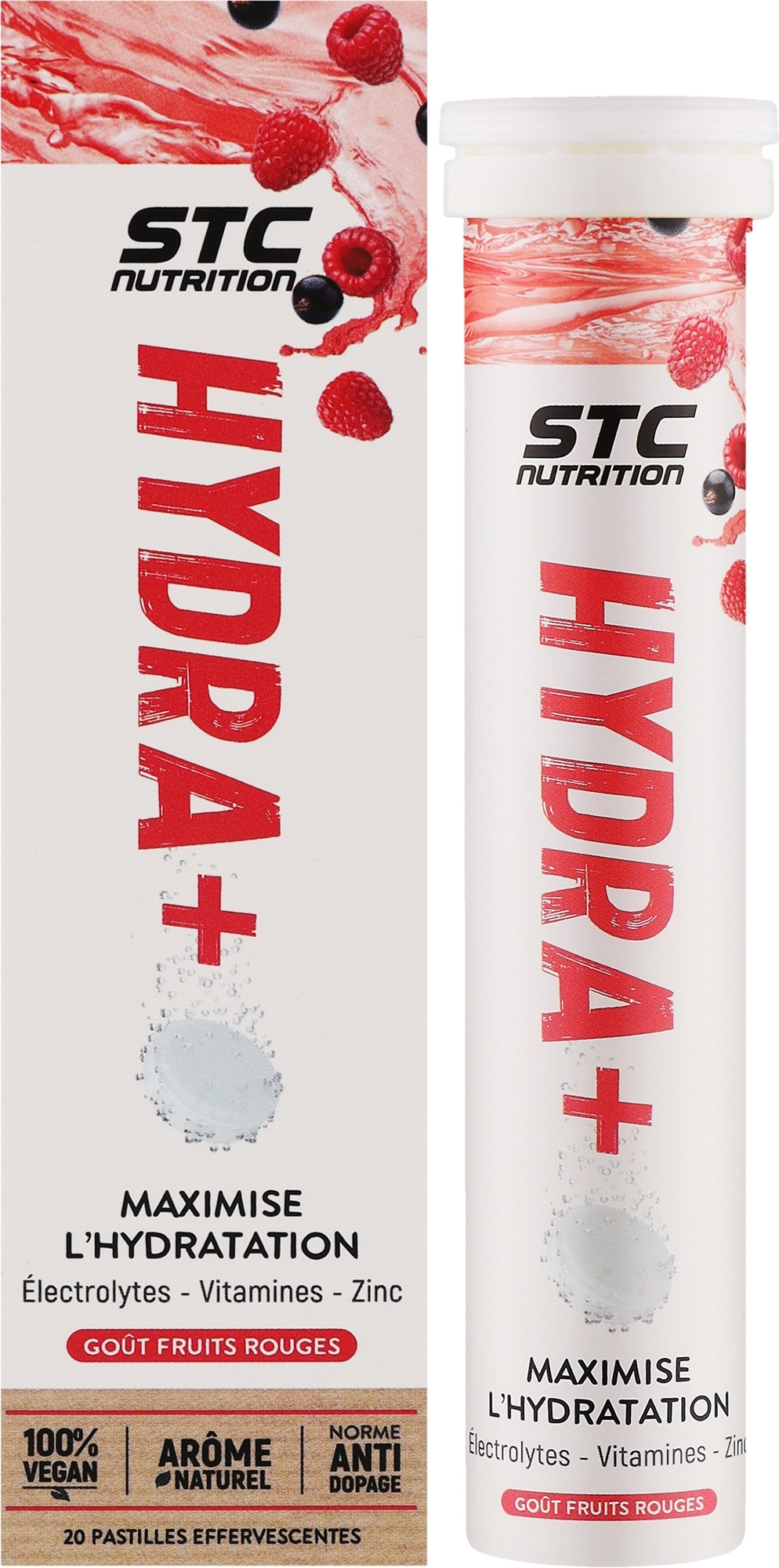 Изотоник "Hydra+/Красные Фрукты + Hydra+/Fruits Rouges" - STC Nutrition Maximise L'Hydratation — фото 20шт