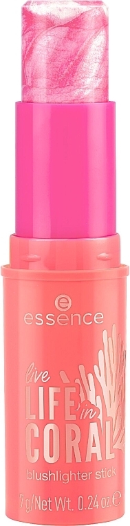 Рум'яна у стіку для обличчя - Essence Live Life In Coral Blushlighter Stick — фото N1