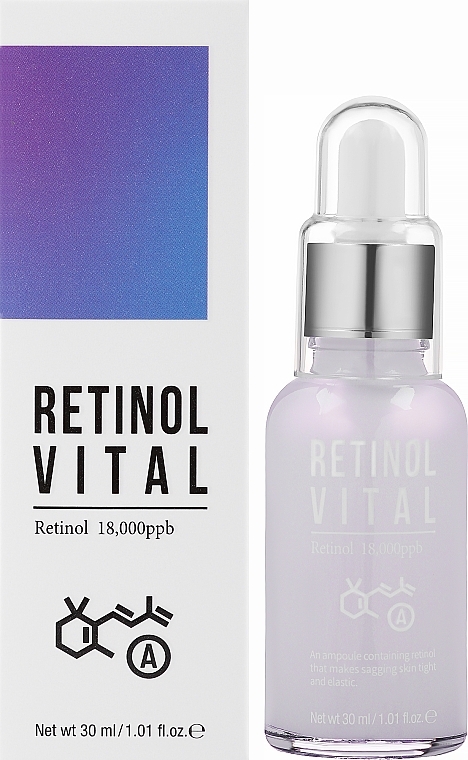 Сироватка для обличчя проти зморщок з ретинолом - Esfolio Retinol Vital Ampoule Serum — фото N2