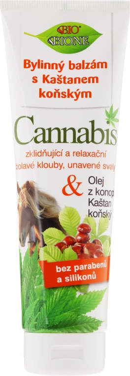 Бальзам для ніг - Bione Cosmetics Cannabis Herbal Ointment With Horse Chestnut — фото N1