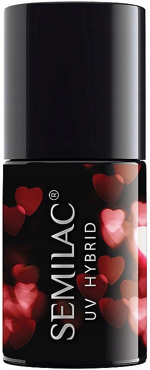Гібридний лак для нігтів - Semilac Platinum UV Hybrid Valentine — фото N1