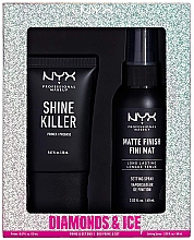 Духи, Парфюмерия, косметика Набор - NYX Professional Makeup Diamonds & Ice Prime And Set Duo (primer/20ml + setting/spray/60ml)