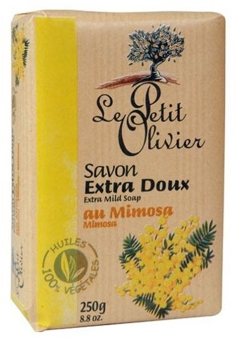 Мыло экстранежное, с экстрактом мимозы - Le Petit Olivier Extra mild soap-Mimosa — фото N1