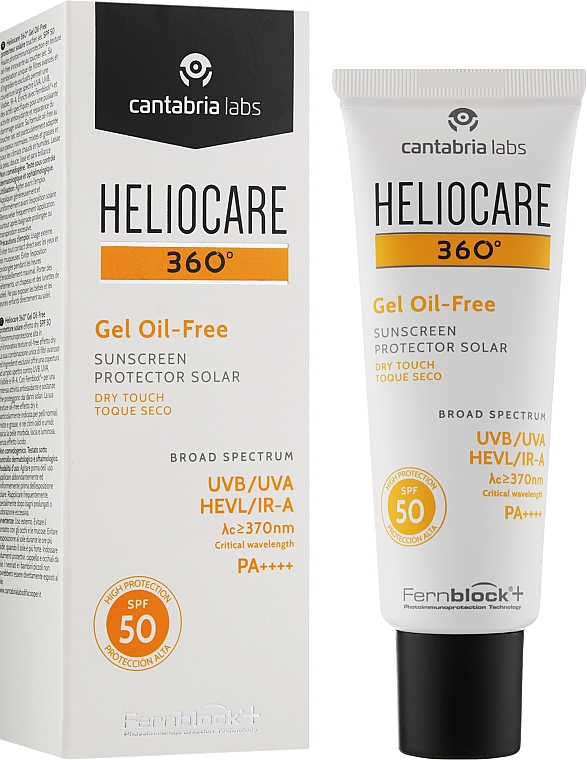 Солнцезащитный гель - Cantabria Labs Heliocare 360 Gel Oil-Free Dry Touch SPF 50 — фото N2