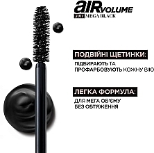 Стойкая тушь для ресниц - L’Oréal Paris Air Volume 30H Mega Black — фото N3