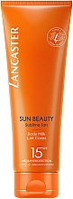 Парфумерія, косметика Сонцезахисне молочко для тіла - Lancaster Sun Beauty Sublime Tan Body Milk SPF15