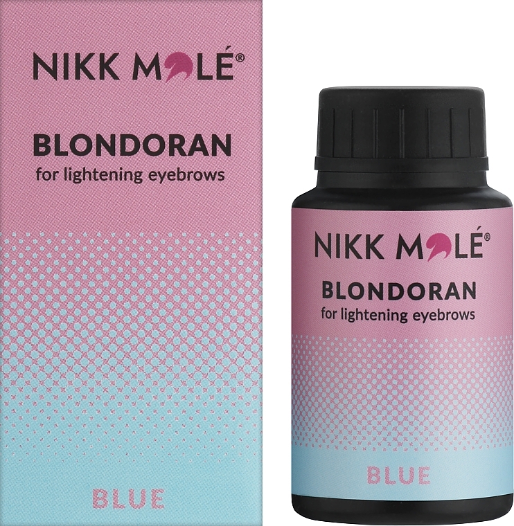 Освітлююча пудра для брів - Nikk Mole Blue Blondoran For Lightening Eyebrows — фото N2