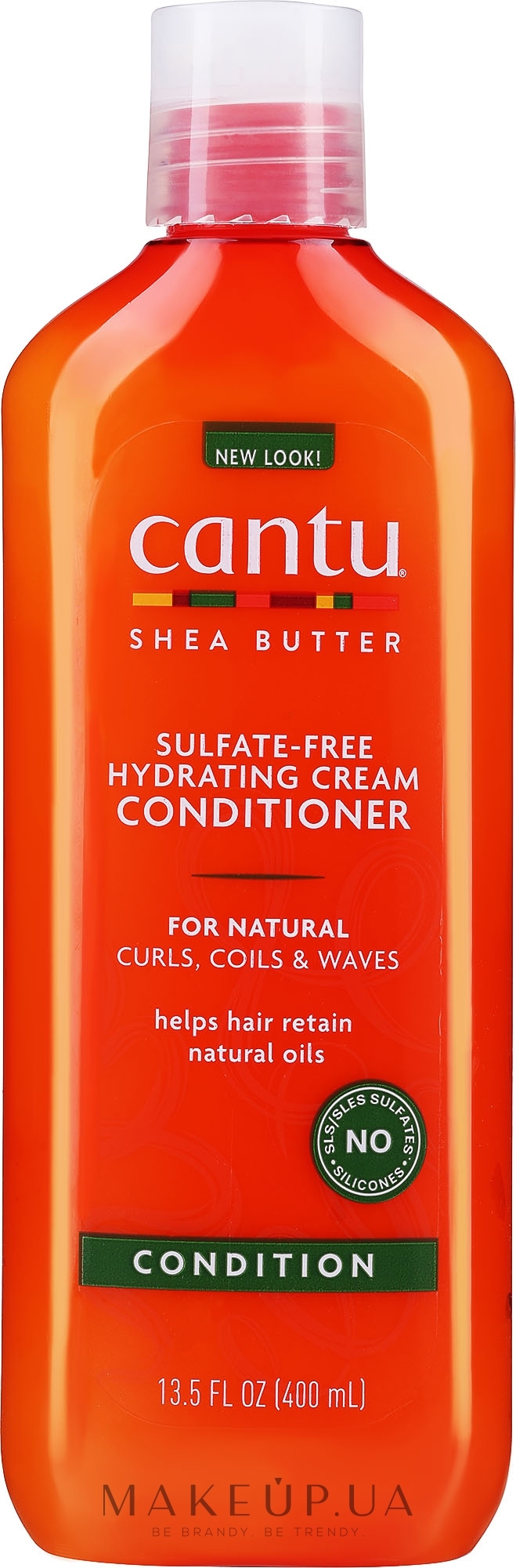 Смягчающий кондиционер для волос любой пористости - Cantu Shea Butter Sulfate-Free Hydrating Cream Conditioner — фото 400ml
