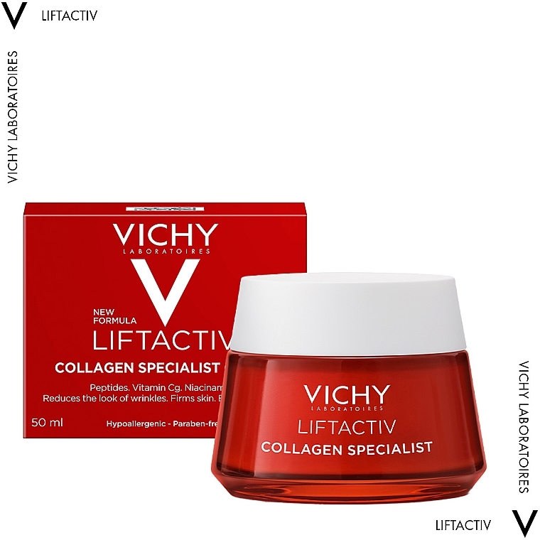 Антивіковий крем для корекції видимих ознак старіння шкіри обличчя - Vichy Liftactiv Collagen Specialist — фото N2