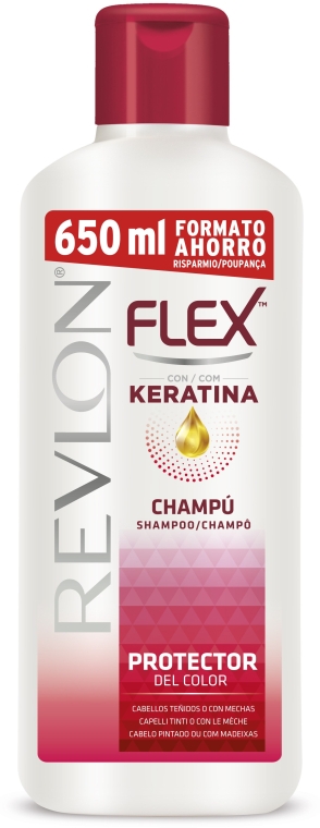 Шампунь для окрашенных волос и мелированных волос - Revlon Flex Keratin Dyed Highlighted Hair Shampoo — фото N2