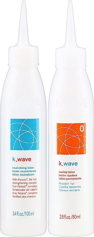 Двокомпонентна хімічна завивка для жорсткого волосся - Lakme K.Wave Waving System for Resistant Hair 0 — фото N2