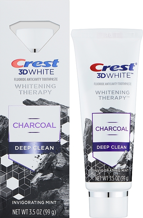 Отбеливающая зубная паста - Crest 3D White Whitening Therapy Charcoal — фото N2
