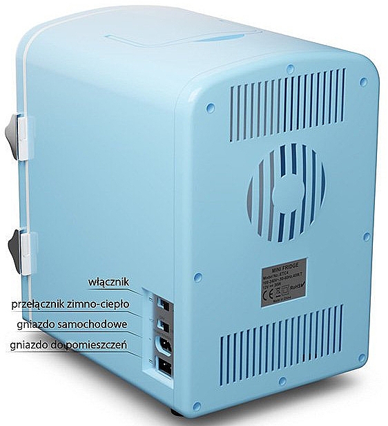 Косметичний міні-холодильник, блакитний - Fluff Cosmetic Fridge — фото N5