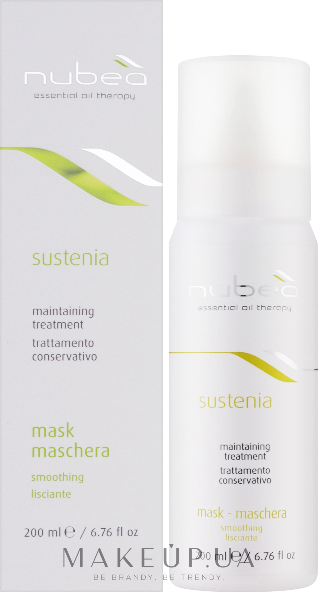 Разглаживающая маска для волос - Nubea Sustenia Smoothing Mask — фото 200ml