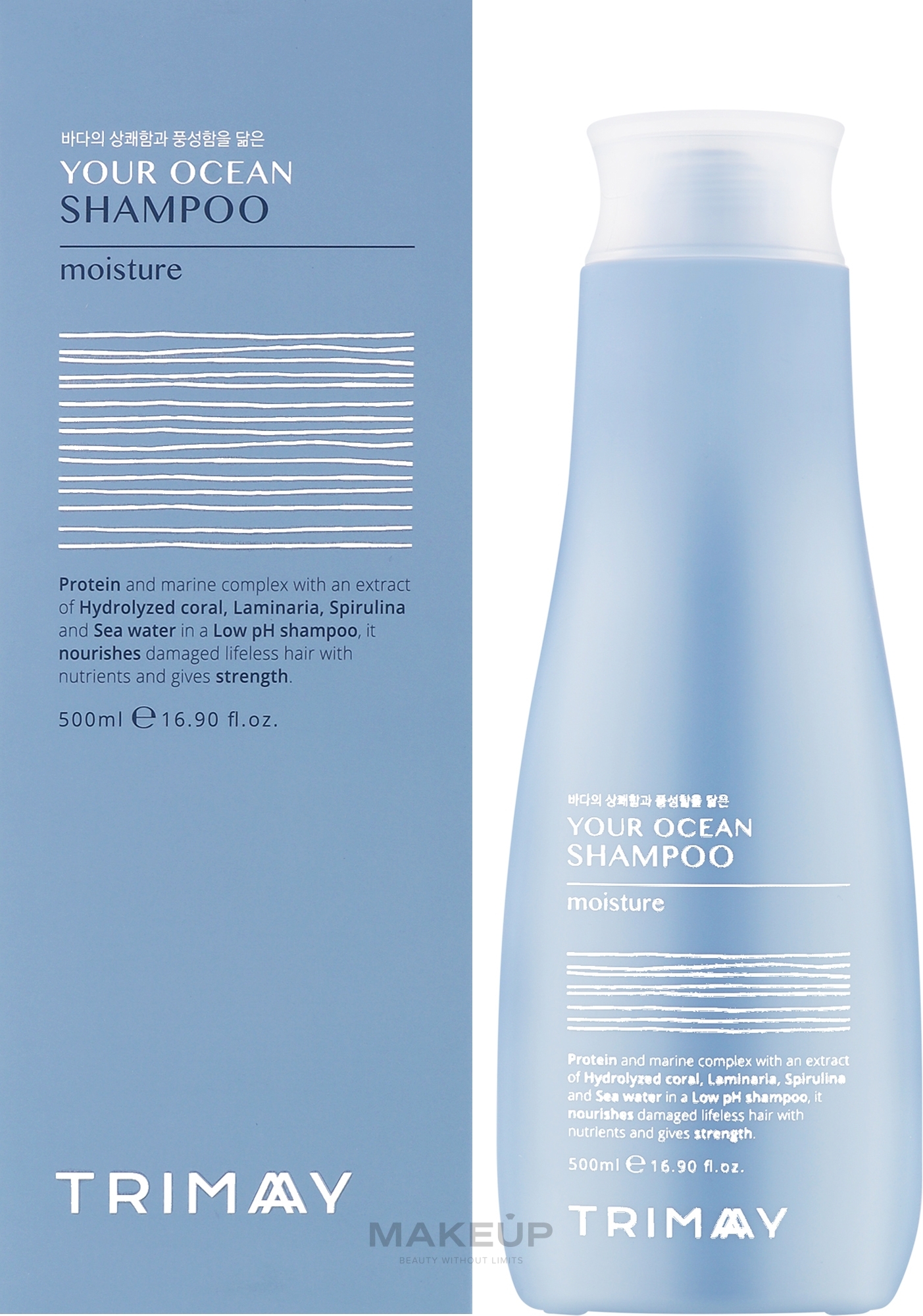 Безсульфатний протеїновий шампунь для сухого волосся - Trimay Your Ocean Shampoo Moisture — фото 500ml