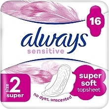 Гігієнічні прокладки, 16 шт. - Always Sensitive Ultra Super Plus — фото N1