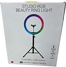 Світлодіодна кільцева лампа - Rio-Beauty RGB Makeup & Vlogging LED Ring Light — фото N2