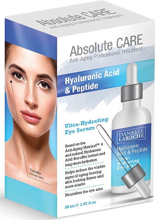 Сироватка для повік - Absolute Care Hyaluronic Acid Peptide Eye Serum — фото N1