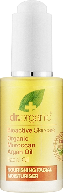 Органічна марокканська арганова олія для обличчя - Dr. Organic Bioactive Skincare Organic Moroccan Argan Oil Facial Oil — фото N1