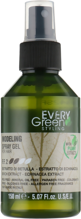 Моделирующий гель-спрей для волос - EveryGreen Modeling Spray Gel — фото N1