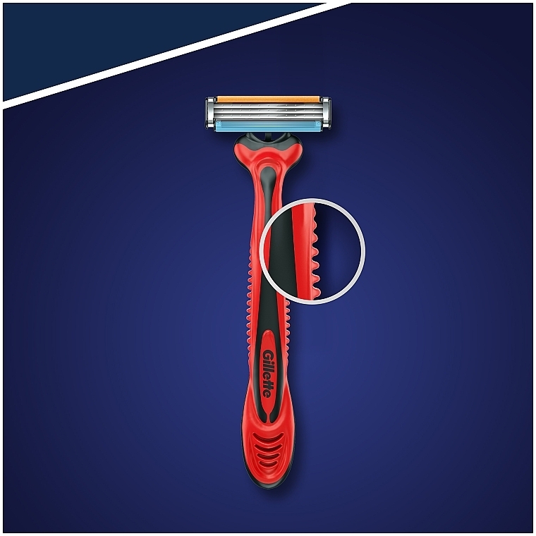 Набор одноразовых станков для бритья, 5+1шт - Gillette Blue III Red and White — фото N4