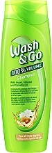 Шампунь з олією аргани, мигдалю та ромашки для всіх типів волосся - Wash&Go — фото N2