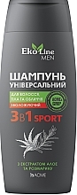 Шампунь универсальный 3в1 для волос, тела и лица - Acme Color EkoLine Men Sport — фото N1