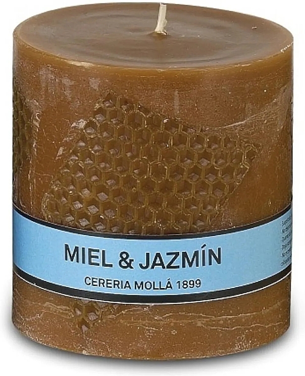 Ароматическая свеча, 8 x 8 см - Cereria Molla Asturias Honey & Jasmine Scented Candle — фото N1