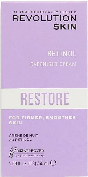 Ночной крем для лица с ретинолом - Revolution Skinc Retinol Overnight Cream — фото N3