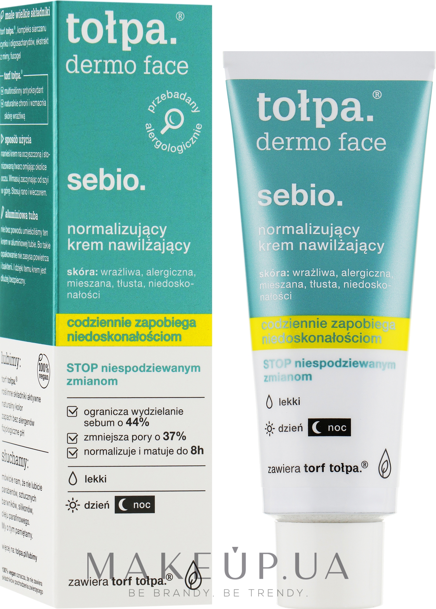 Матирующий крем для лица - Tolpa Dermo Sebio Face Cream — фото 40ml