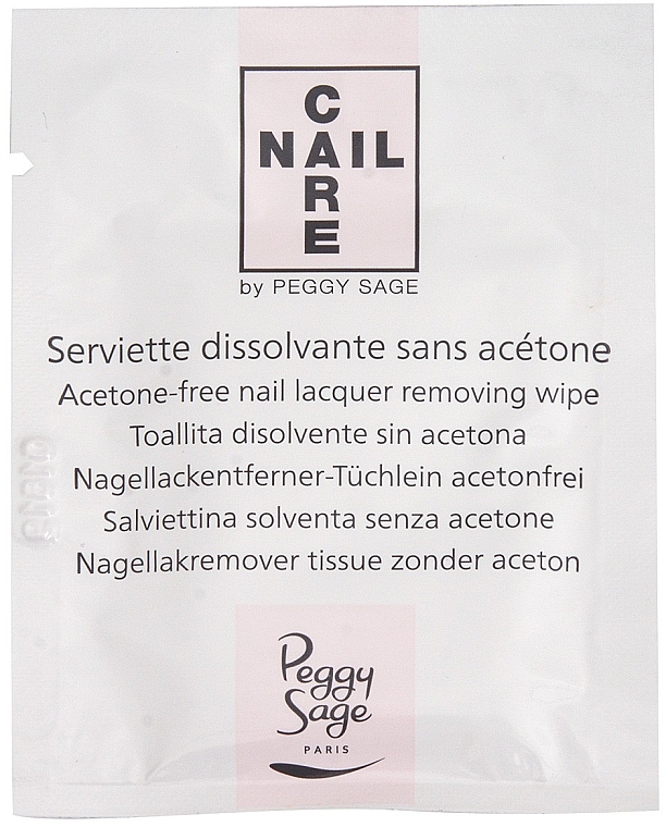 Салфетки для снятия лака - Peggy Sage Nail Lacquer Removing Wipes Acetone-free — фото N2