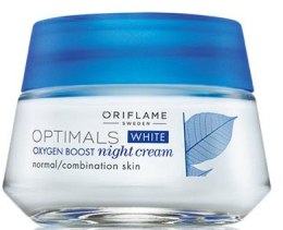 Духи, Парфюмерия, косметика Ночной крем "Активное отбеливание" - Oriflame Optimals Oxygen Boost White Night Cream