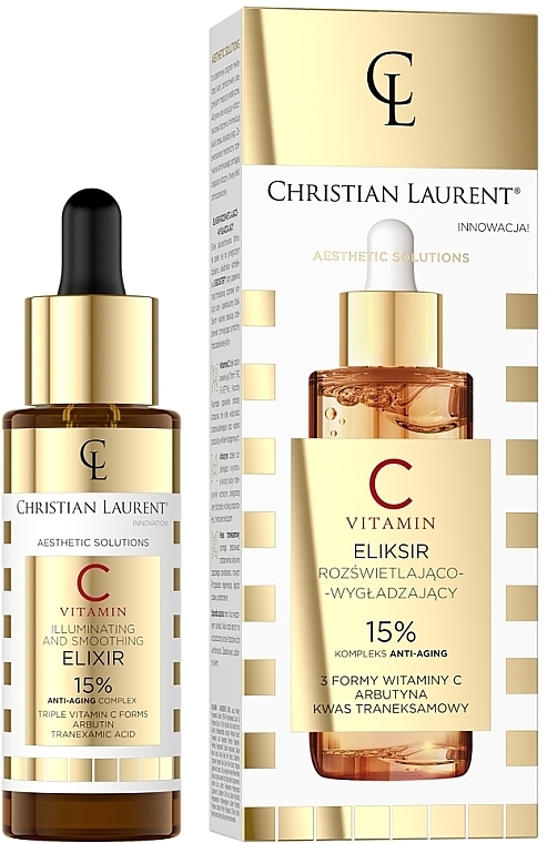 Розгладжувальна сироватка-еліксир для обличчя - Christian Laurent Aesthetic Solutions C Vitamin Elixir — фото N1