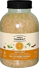 Сіль для ванн "Кориця та солодкий апельсин" - Зелена Аптека — фото N1