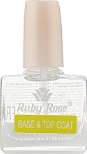 Духи, Парфюмерия, косметика Покрытие для ногтей - Ruby Rose Base&Top Coat Extra Quality