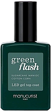 Парфумерія, косметика Топ для гель-лаку - Manucurist Green Flash Top Coat