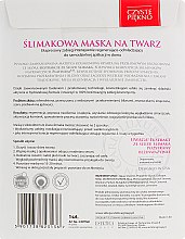 Маска для обличчя "Равликова" - Czyste Piekno Snail Face Mask — фото N2