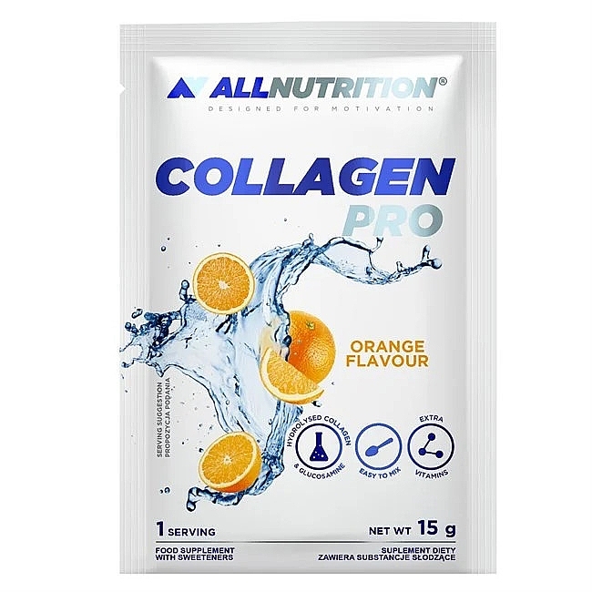 Коллаген для суставов и связок со вкусом апельсина - Allnutrition Collagen Pro Orange (саше) — фото N1