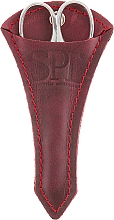 Ножницы для кутикулы, SPLH 12, бордовый чехол - SPL — фото N1