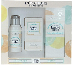 Духи, Парфюмерия, косметика L'Occitane Karite Bebe - Набор (edp/50ml + sh/cr/75ml + b/milk/100ml)