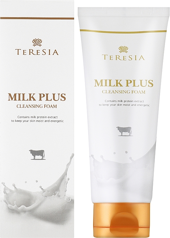 Пенка с экстрактом молочного протеина - Teresia Milk Plus Cleansing Foam — фото N2