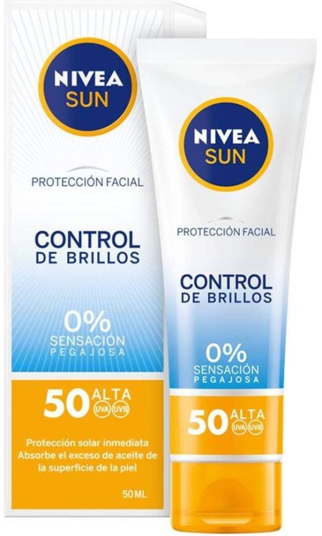 Крем для обличчя з матувальним ефектом SPF50 - NIVEA Sun UV Face Shine Control Cream SPF50 — фото N1