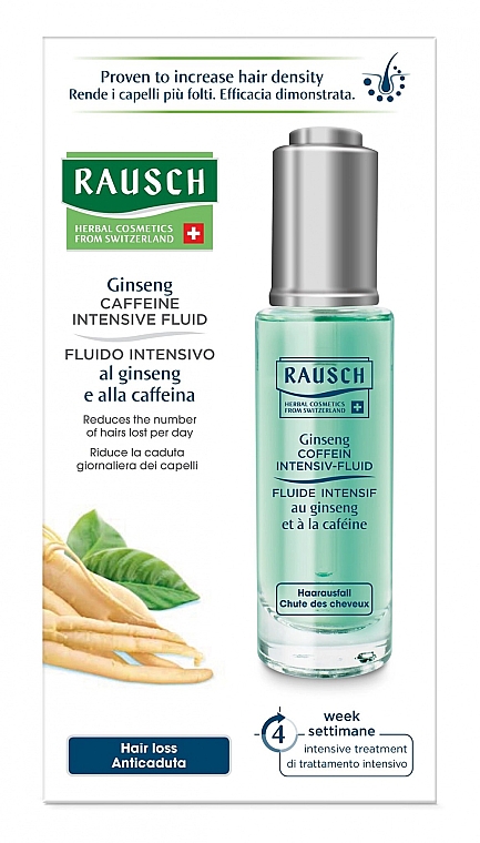 Концентрат для роста волос - Rausch Ginseng Coffein Intensiv-Fluid — фото N1