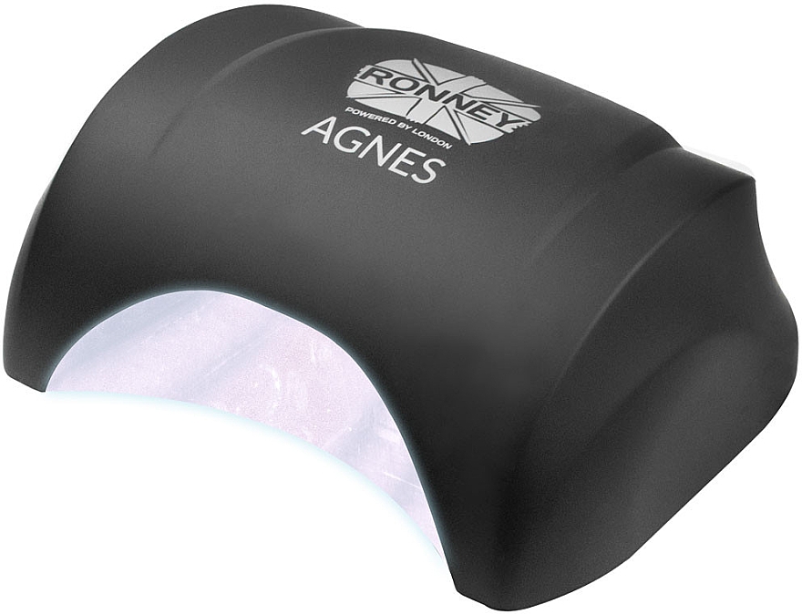 Лампа для нігтів LED, чорна - Ronney Profesional Agnes LED 48W (GY-LED-032) — фото N2
