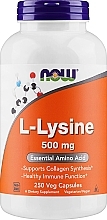 Капсули "L-лізин", 500 мг - Now Foods L-Lysine Capsules — фото N1