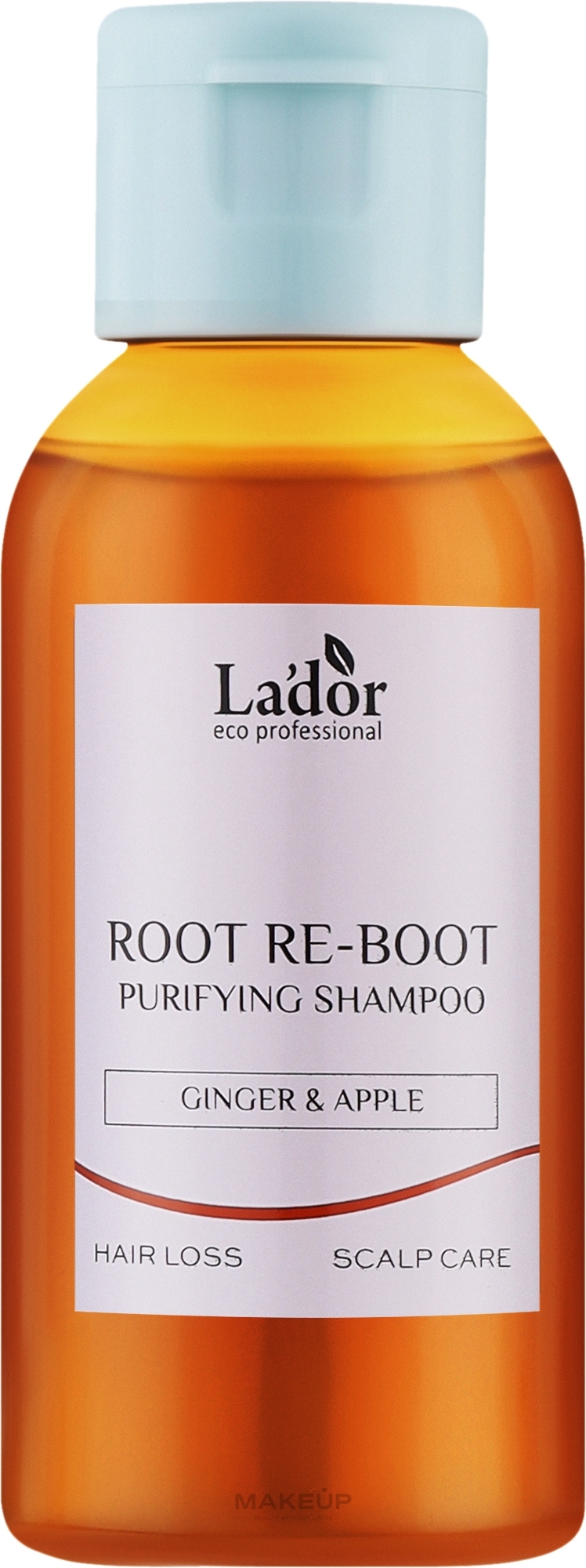 Шампунь от выпадения волос - Lador Root Re-Boot Purifying Shampoo Ginger & Apple — фото 50ml