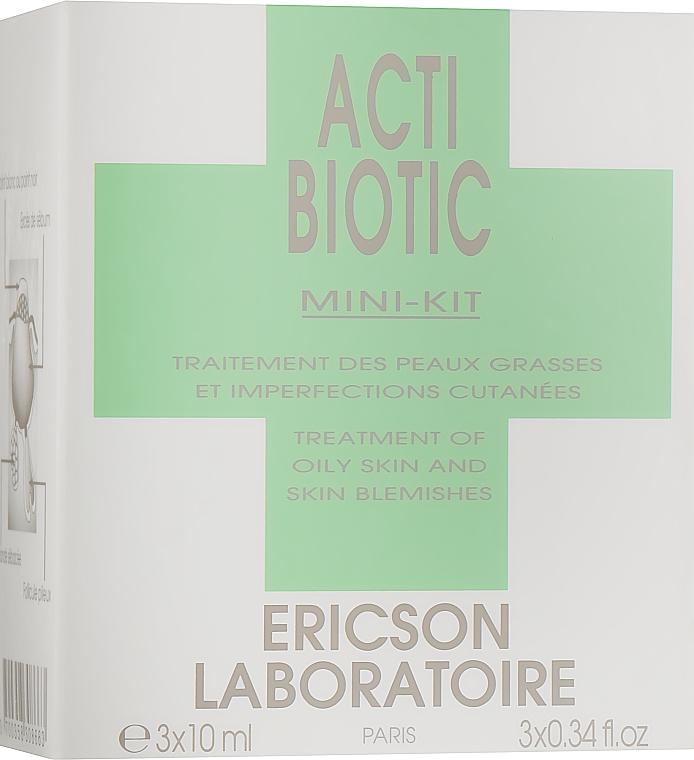 Мини-набор - Ericson Laboratoire Mini-Kit Hydra Clinic(gel/10ml + cr/10ml + mask/10ml)