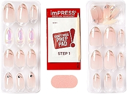 Набор накладных ногтей с клеем, средняя длина - Kiss imPRESS Premium Press-On Manicure — фото N3