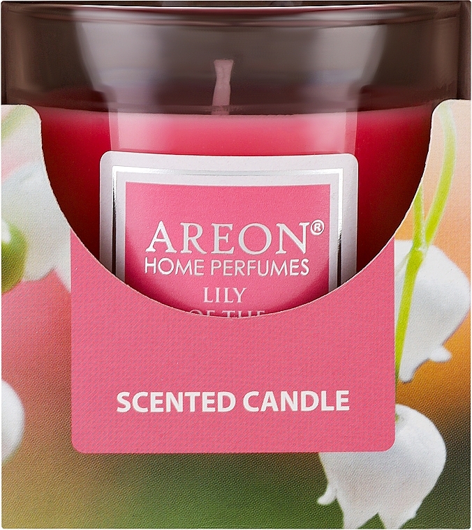 Ароматическая свеча в стакане "Ландыш" - Areon Home Perfumes Lily of the Valley Scented Candle — фото N1