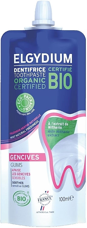 Зубна паста для подразнених ясен - Elgydium Bio Gums Teeth Toothpaste (дой-пак) — фото N1